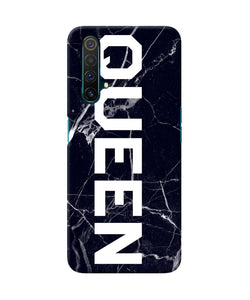 Queen Marble Text Realme X3 Back Cover