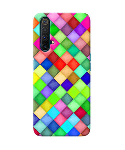 Abstract Colorful Squares Realme X3 Back Cover