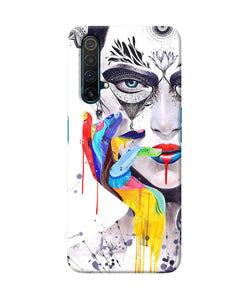 Girl Color Hand Realme X3 Back Cover