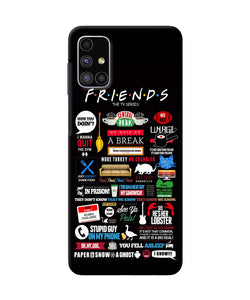 Friends Samsung M51 Back Cover