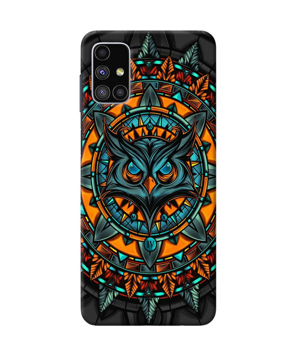 Angry Owl Art Samsung M51 Back Cover