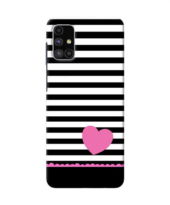 Abstract Heart Samsung M51 Back Cover