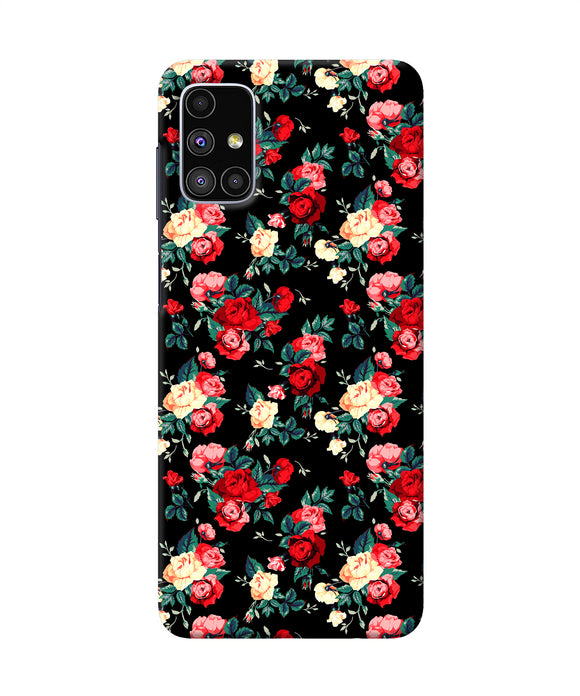 Rose Pattern Samsung M51 Back Cover