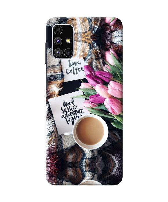 Love Coffee Quotes Samsung M51 Back Cover