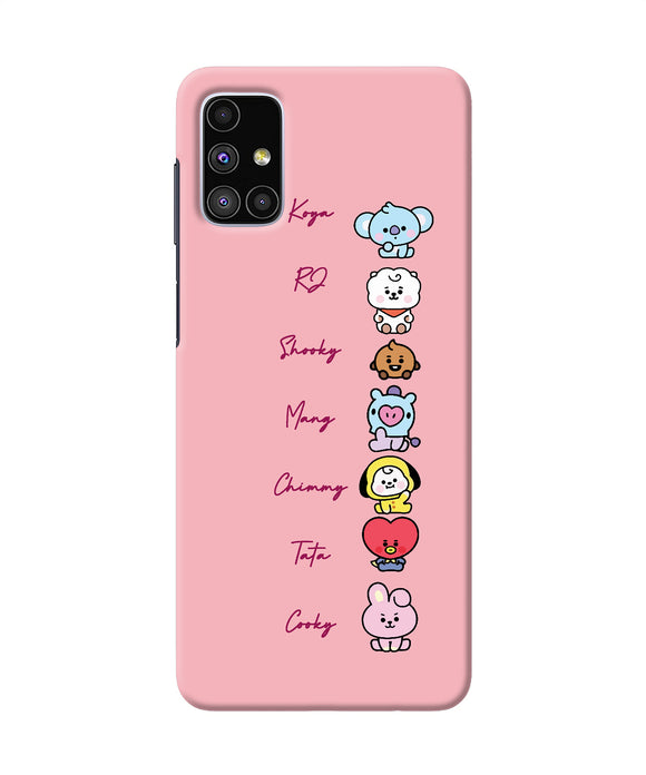 BTS names Samsung M51 Back Cover