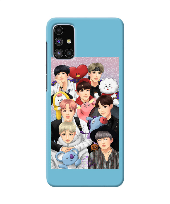 BTS with animals Samsung M51 Back Cover