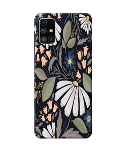 Flowers Art Samsung M51 Back Cover