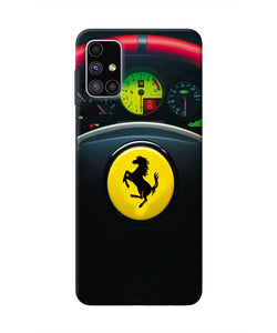 Ferrari Steeriing Wheel Samsung M51 Real 4D Back Cover