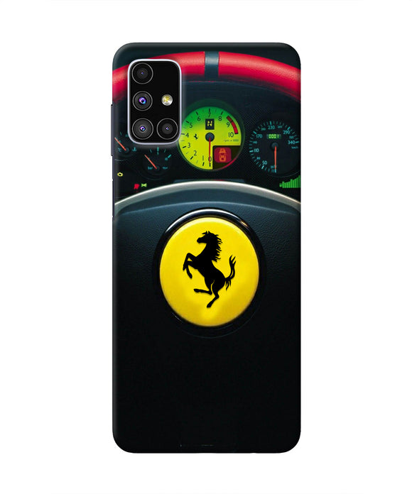 Ferrari Steeriing Wheel Samsung M51 Real 4D Back Cover