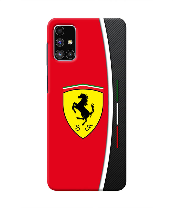 Ferrari Abstract Red Samsung M51 Real 4D Back Cover