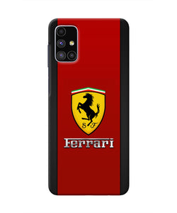 Ferrari Abstract Maroon Samsung M51 Real 4D Back Cover