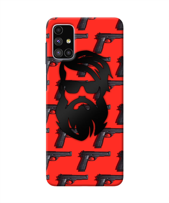 Rocky Bhai Beard Look Samsung M51 Real 4D Back Cover