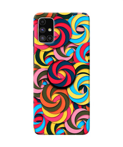 Spiral Pattern Samsung M51 Pop Case