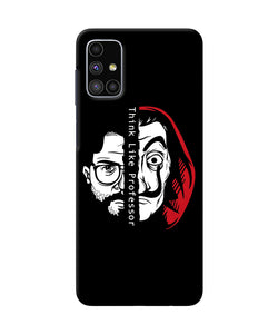 Money Heist Think Like Professor Samsung M51 Back Cover