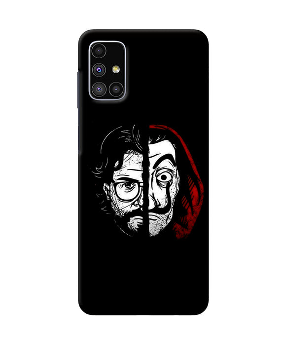 Money Heist Professor Mask Sketch Samsung M51 Back Cover