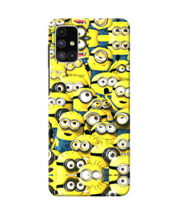 Minions Mini Crowd Samsung M51 Back Cover