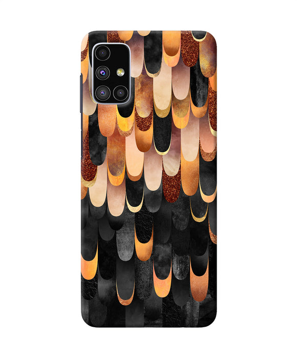 Abstract Wooden Rug Samsung M51 Back Cover