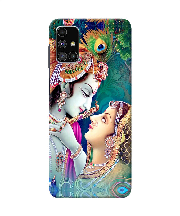 Lord Radha Krishna Paint Samsung M51 Back Cover