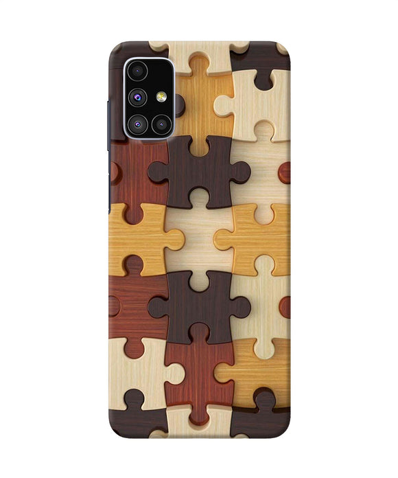 Wooden Puzzle Samsung M51 Back Cover