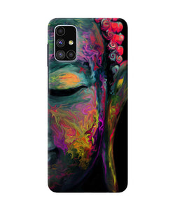 Buddha Face Painting Samsung M51 Back Cover