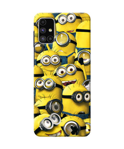 Minions Crowd Samsung M51 Back Cover