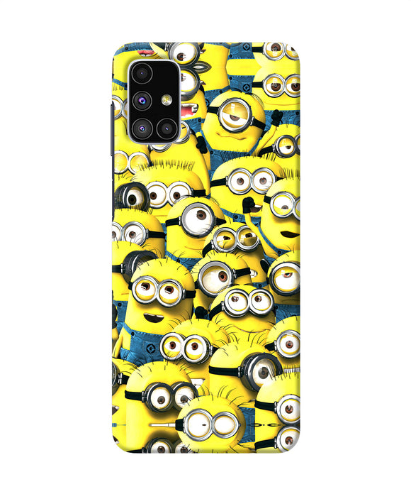 Minions Mini Crowd Samsung M51 Back Cover