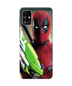 Deadpool Funny Gun Samsung M51 Back Cover