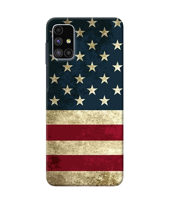 Vintage Us Flag Samsung M51 Back Cover