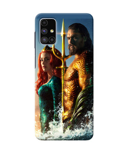 Aquaman Couple Samsung M51 Back Cover