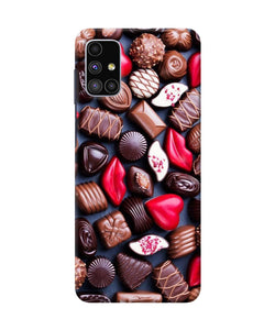 Valentine Special Chocolates Samsung M51 Back Cover