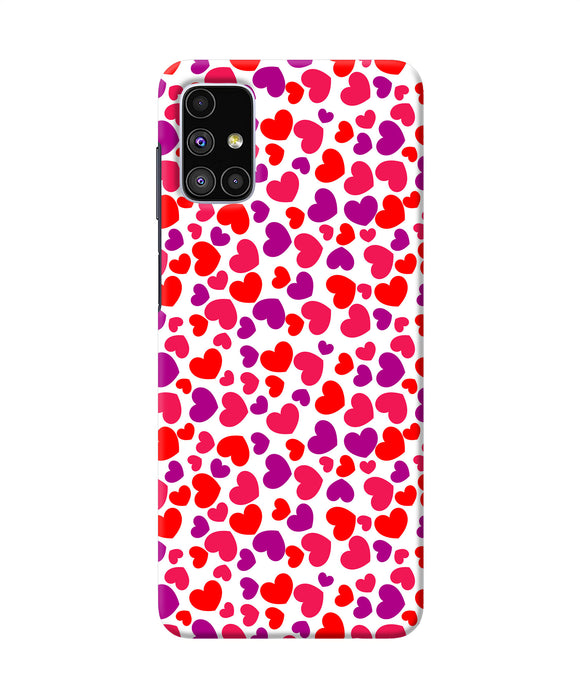 Red Heart Canvas Print Samsung M51 Back Cover