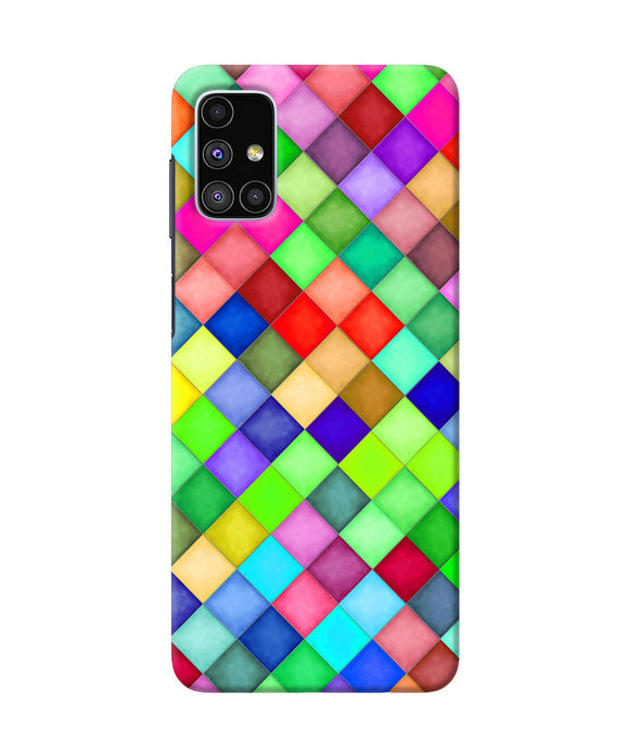 Abstract Colorful Squares Samsung M51 Back Cover