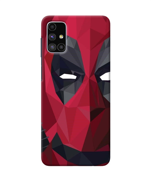 Abstract Deadpool Half Mask Samsung M51 Back Cover