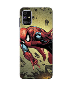 Spiderman On Sky Samsung M51 Back Cover