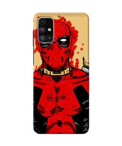 Blooded Deadpool Samsung M51 Back Cover