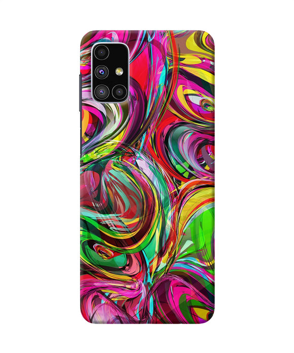 Abstract Colorful Ink Samsung M51 Back Cover