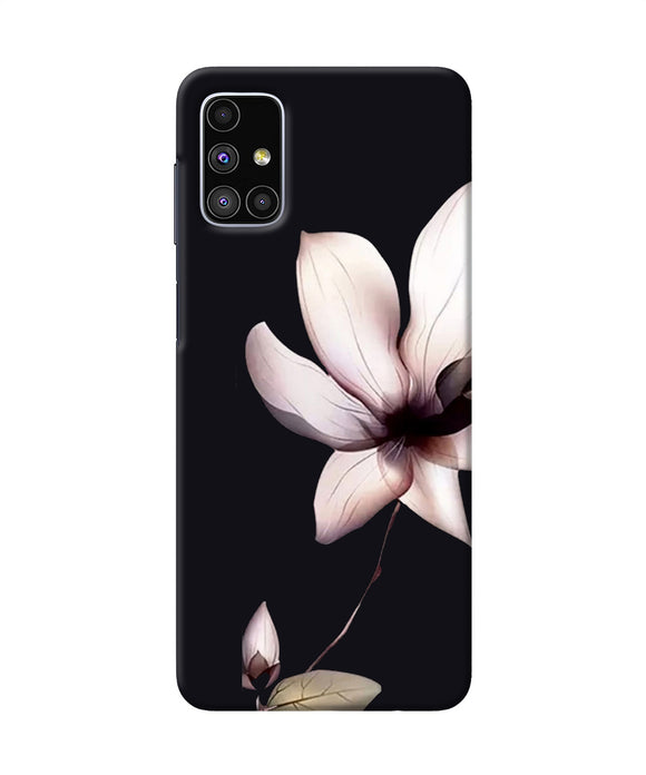 Flower White Samsung M51 Back Cover