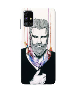 Beard Man Character Samsung M51 Back Cover