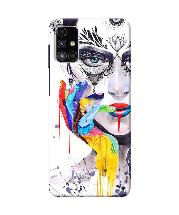 Girl Color Hand Samsung M51 Back Cover