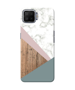 Marble Wood Abstract Oppo F17 Back Cover