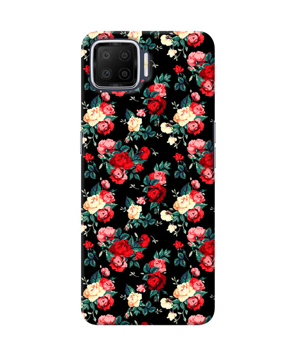 Rose Pattern Oppo F17 Back Cover