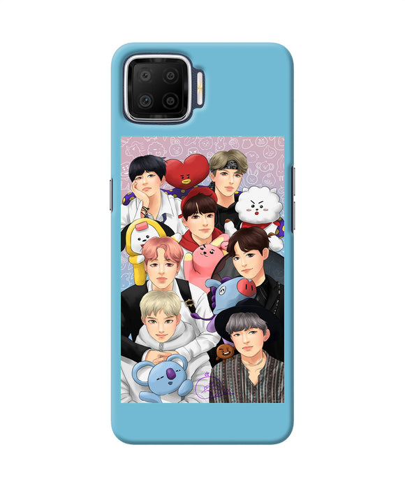 BTS with animals Oppo F17 Back Cover