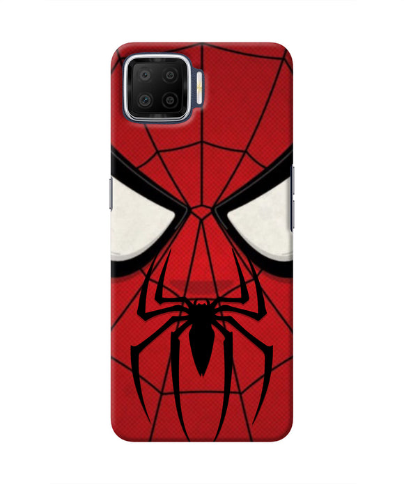 Spiderman Face Oppo F17 Real 4D Back Cover