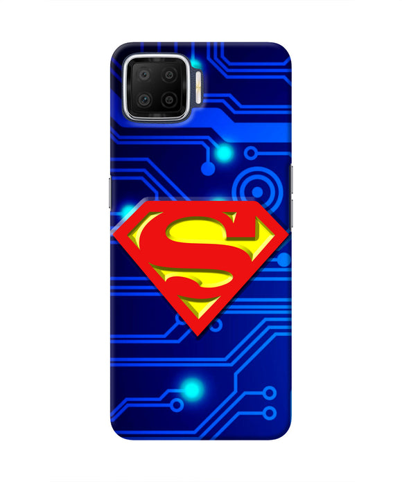 Superman Abstract Oppo F17 Real 4D Back Cover