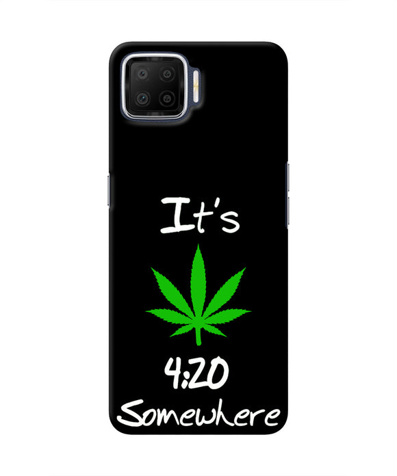 Weed Quote Oppo F17 Real 4D Back Cover