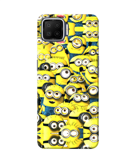 Minions Mini Crowd Oppo F17 Back Cover