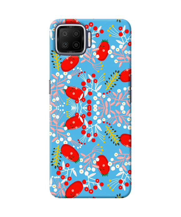 Small Red Animation Pattern Oppo F17 Back Cover