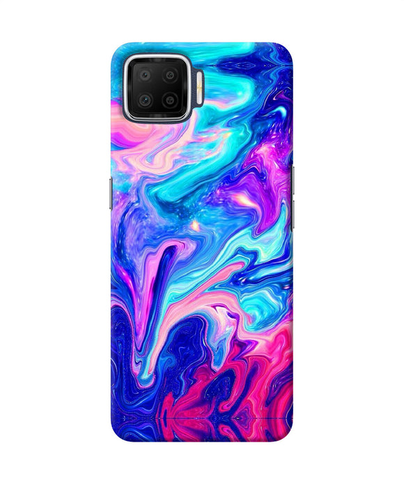 Abstract Colorful Water Oppo F17 Back Cover