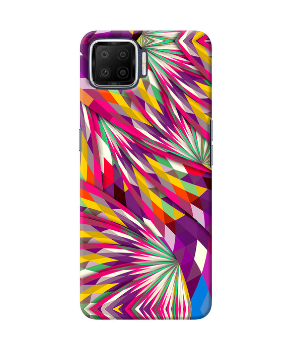 Abstract Colorful Print Oppo F17 Back Cover