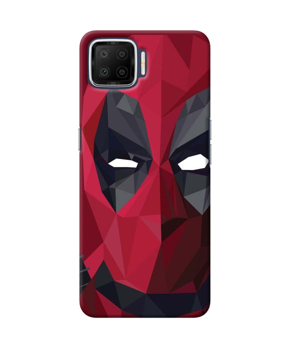 Abstract Deadpool Mask Oppo F17 Back Cover